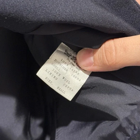 TOKIO KUMAGAI Paris Women’s 100% Wool Navy Blue Jacket Size Small - Picture 6 of 7